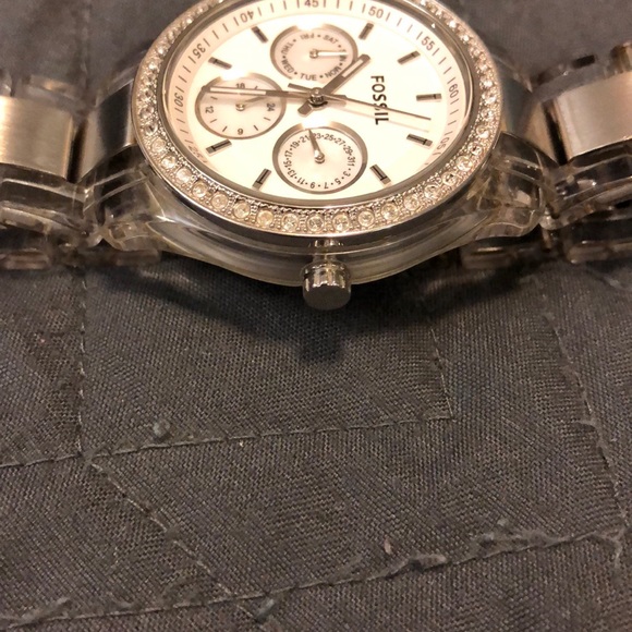Fossil Acrylic & Stainless Steel Watch - Picture 4 of 6